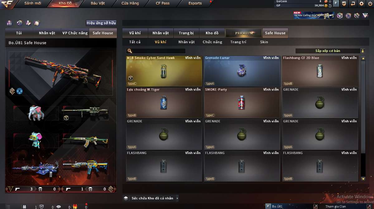 shop acc cf uy tin gia re